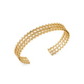 Coque de Nacre Bracelet jonc plaqué or 921935
