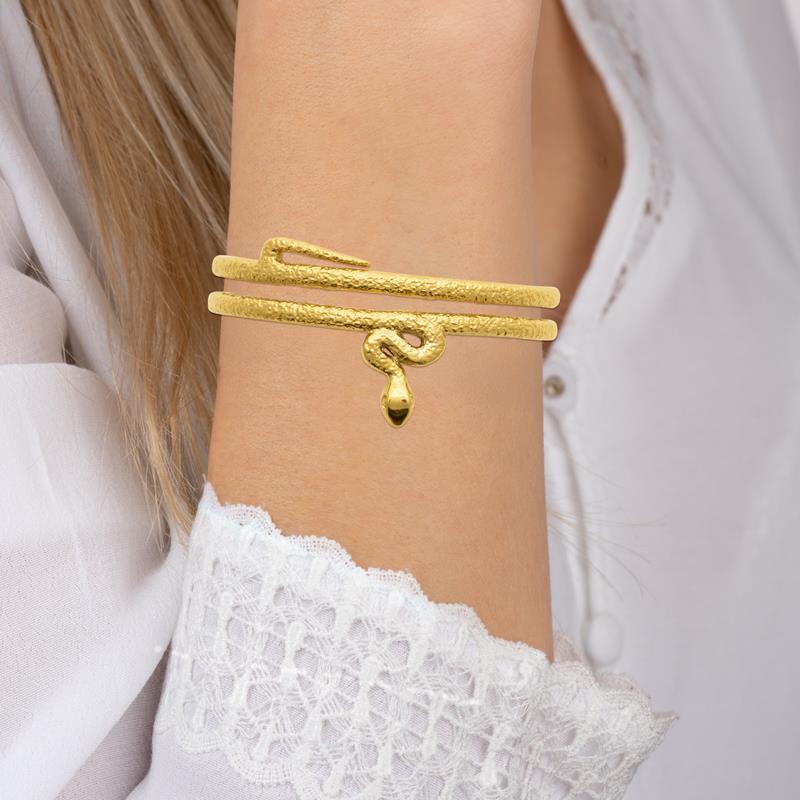 Izee Collier acier doré 312366