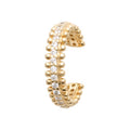 Coque de Nacre Bague d'oreille plaqué or 2596710