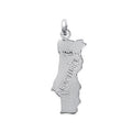Coque de Nacre Pendentif carte argent 7836600