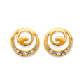 Coque de Nacre Puces d'oreilles plaqué or 2414411
