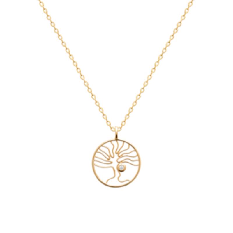 Coque de Nacre Pendentif plaqué or 2781410
