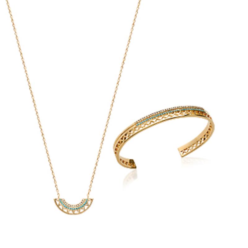 Coque de Nacre Collier plaqué or 971798