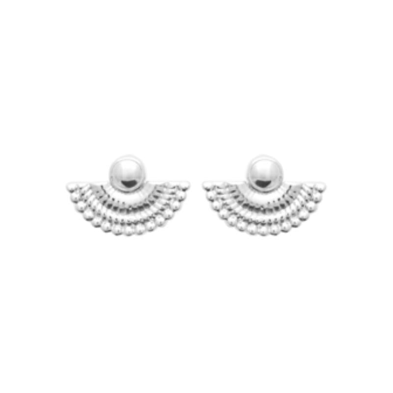 Coque de Nacre Puces d'oreilles argent 73051300