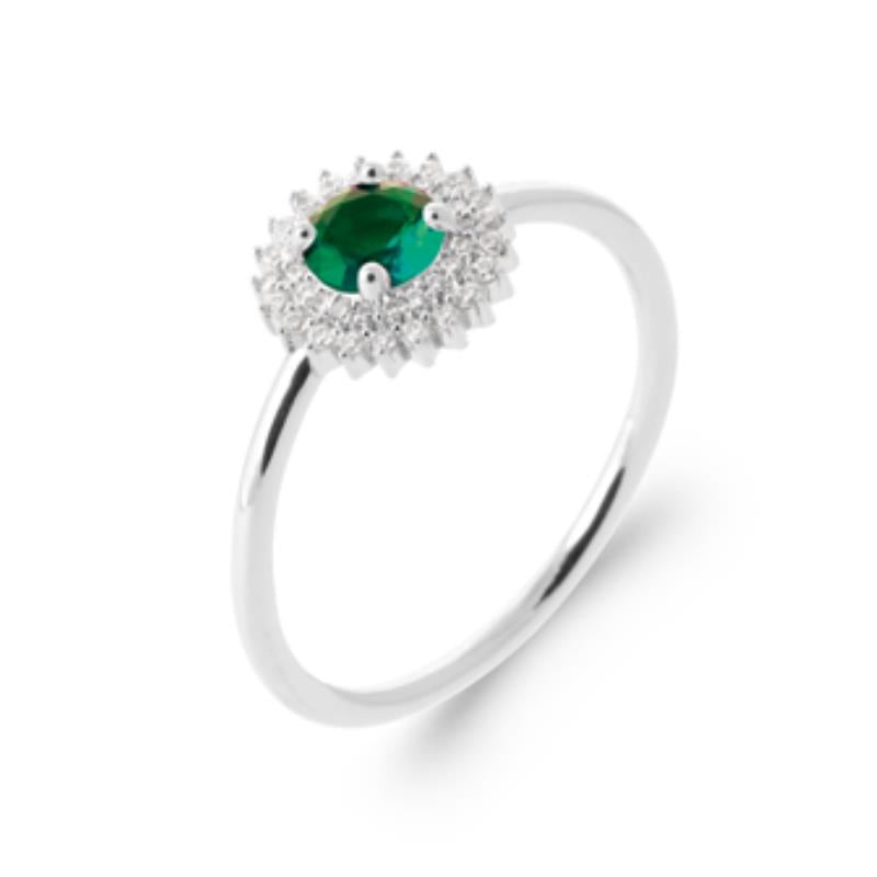 Coque de Nacre Bague solitaire argent 1972750