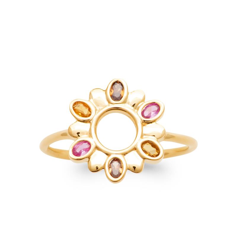 Coque de Nacre Bague plaqué or 20011305