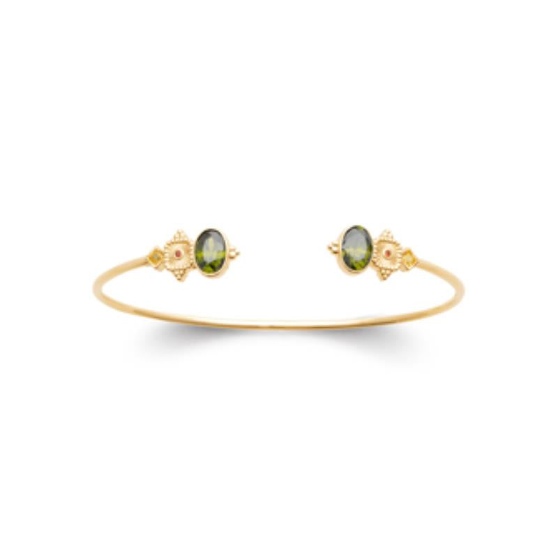Coque de Nacre Bracelet jonc plaqué or 974213