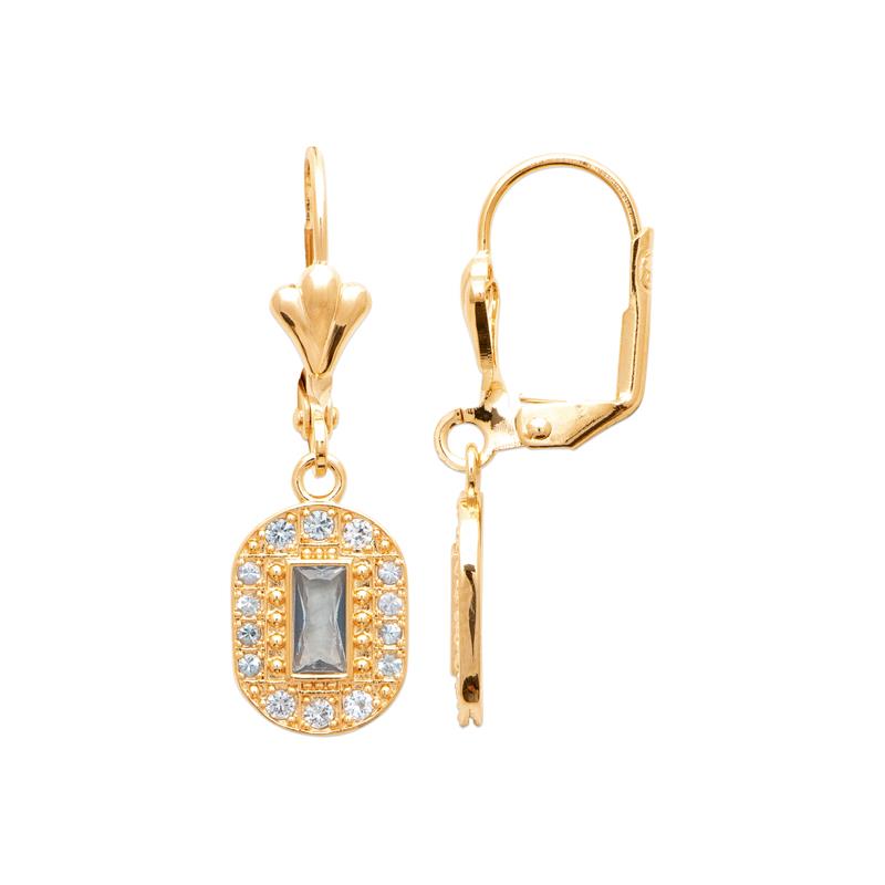 Coque de Nacre Boucles d'oreilles pendantes plaqué or 23087760