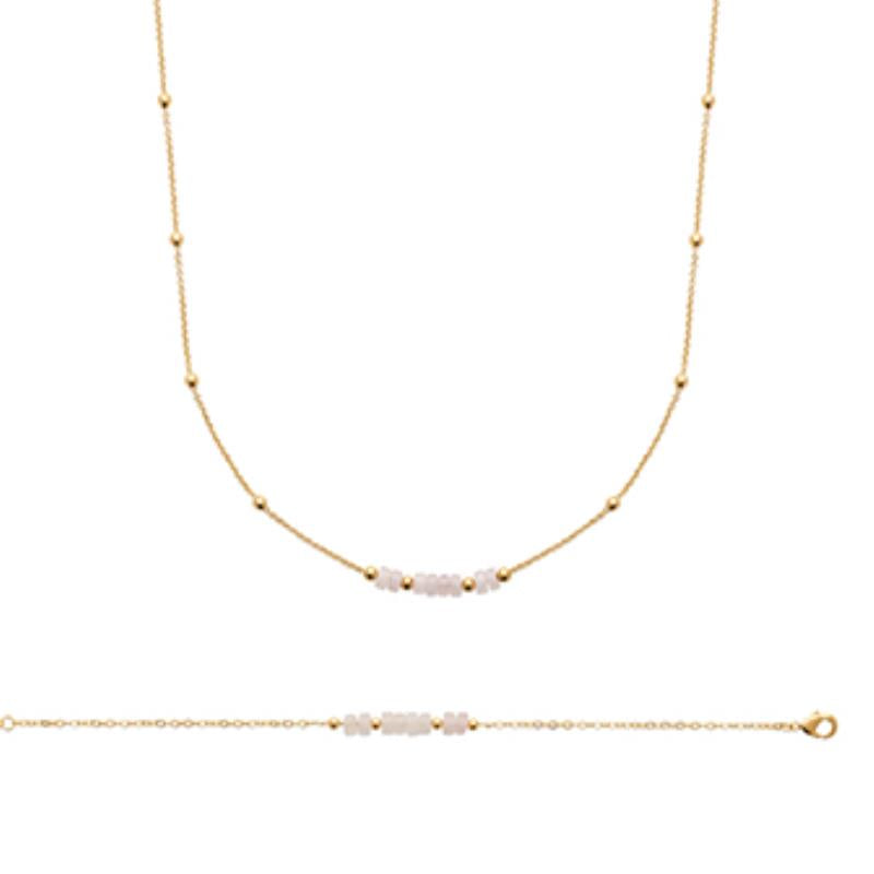 Coque de Nacre Collier plaqué or 973426