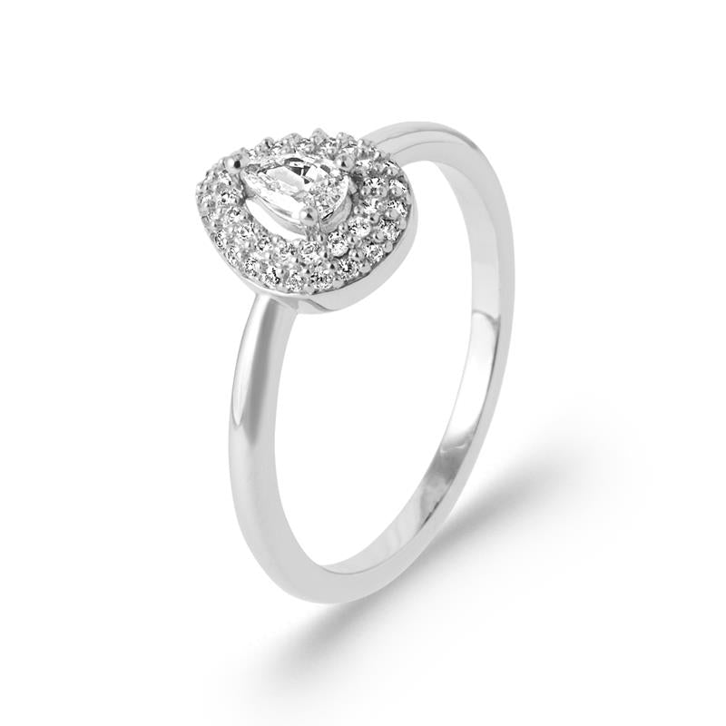 Coque de Nacre Bague argent 10023410