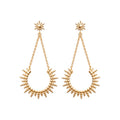 Coque de Nacre Boucles d'oreilles pendantes plaqué or 2552200