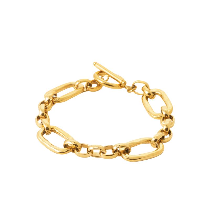 Coque de Nacre Bracelet acier doré 312337