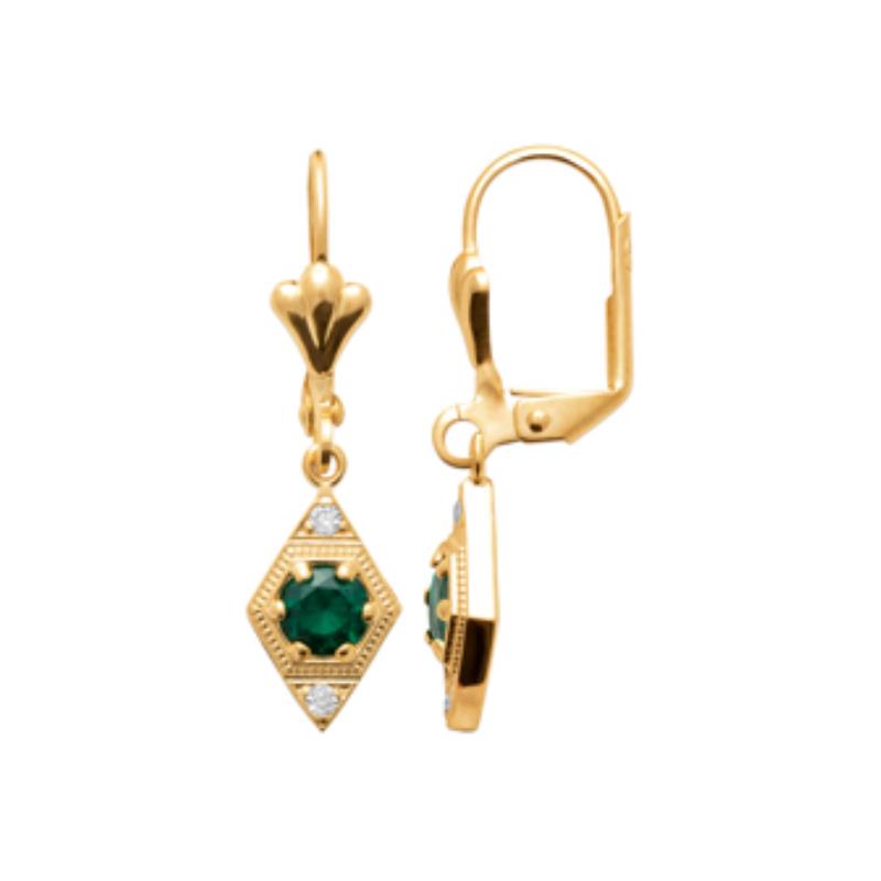 Coque de Nacre Boucles d'oreilles pendantes plaqué or 23063450