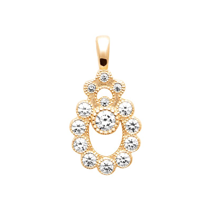 Coque de Nacre Pendentif plaqué or 2791710