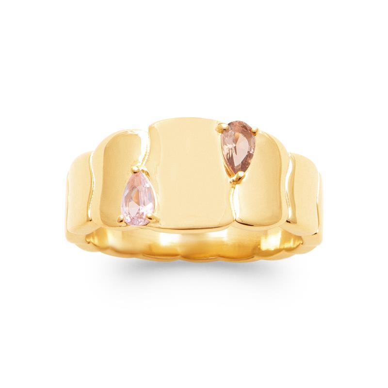 Coque de Nacre Bague plaqué or 20023880