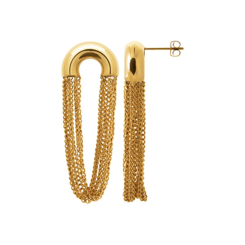 Izee Boucles d'oreilles acier doré 3115809