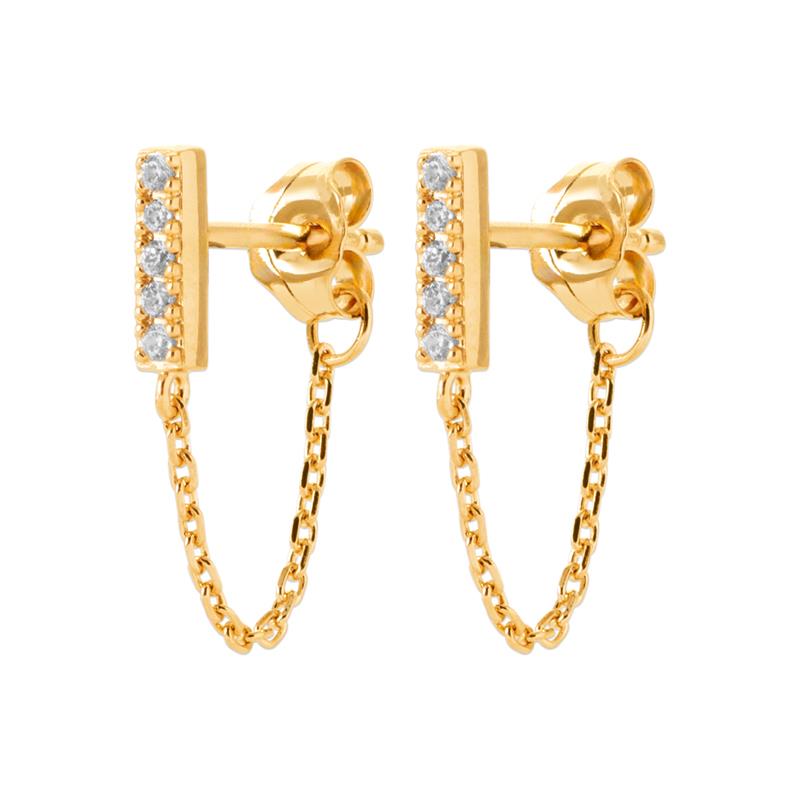 Coque de Nacre Boucles d'oreilles pendantes plaqué or 23058010