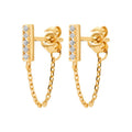 Coque de Nacre Boucles d'oreilles pendantes plaqué or 23058010