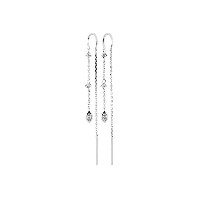 Coque de Nacre Boucles d'oreilles pendantes argent 13019210