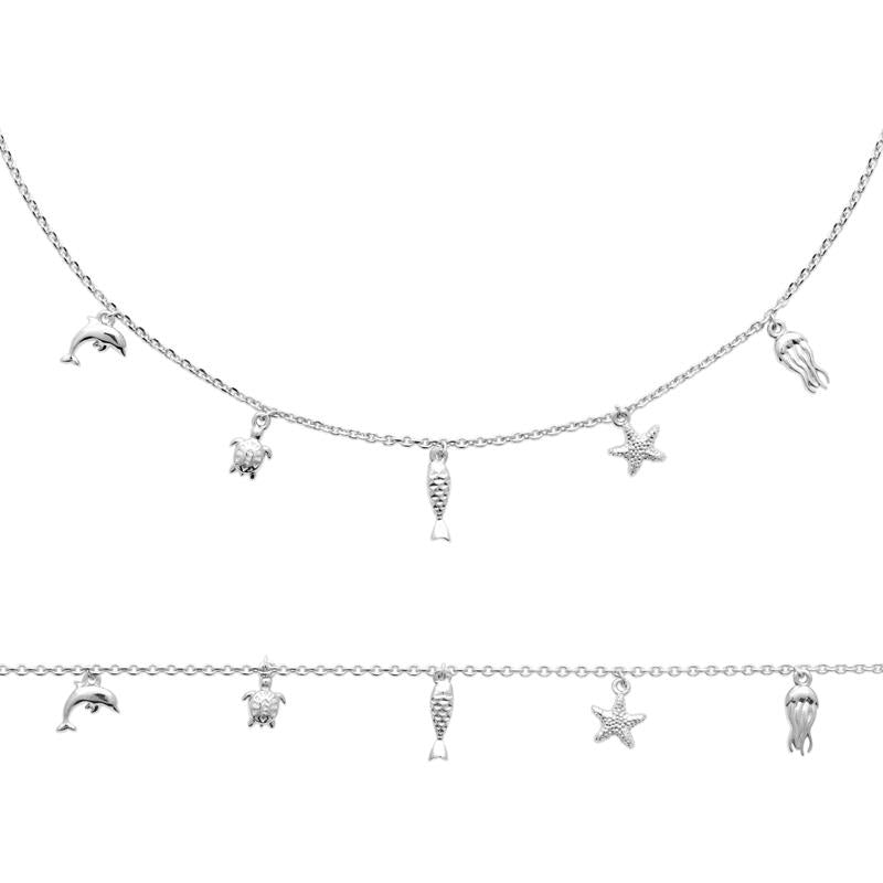Coque de Nacre Chaîne argent 722242