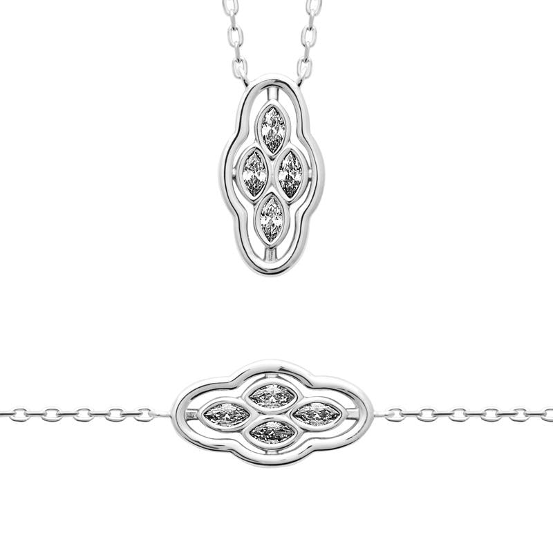 Coque de Nacre Chaîne argent 874344