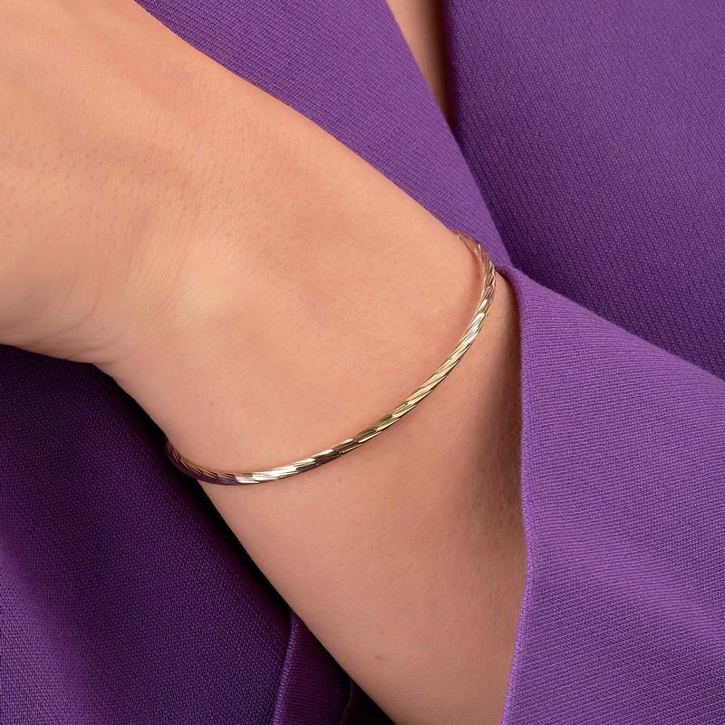 Coque de Nacre Bracelet jonc plaqué or 921678