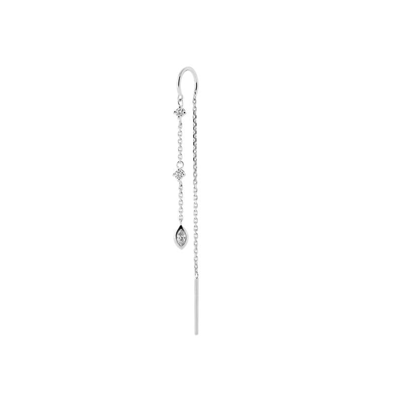 Coque de Nacre Boucle d'oreille à l'unité argent 13019210U