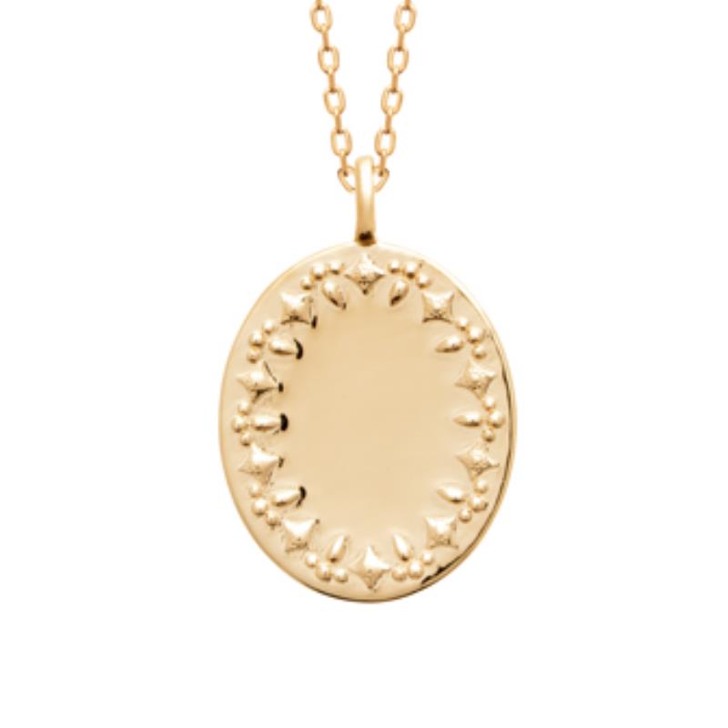 Coque de Nacre Collier plaqué or 922227