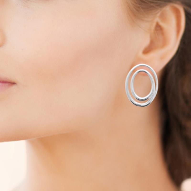 Coque de Nacre Boucles d'oreilles acier 3122500