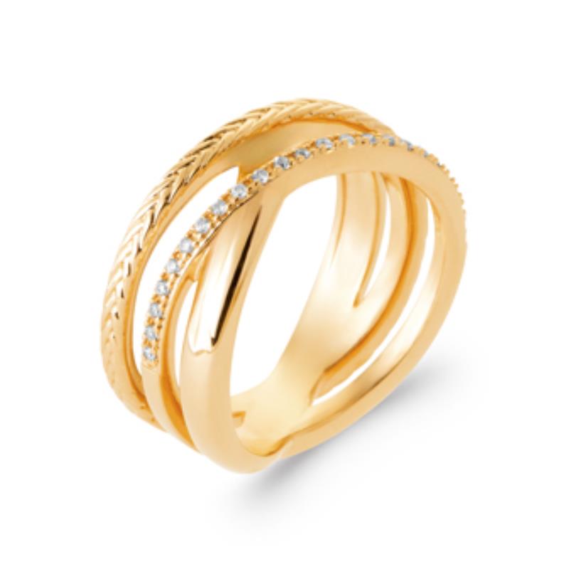 Coque de Nacre Bague plaqué or 2985510