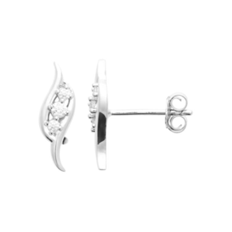 Coque de Nacre Puces d'oreilles argent 13056810