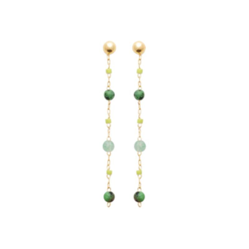Coque de Nacre Boucles d'oreilles pendantes plaqué or 23048650