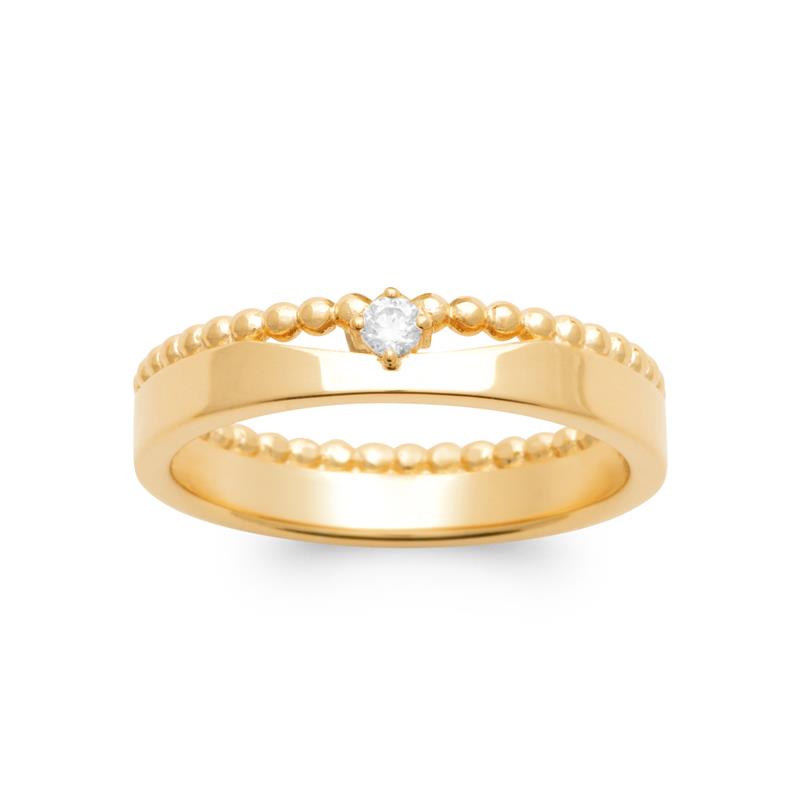 Coque de Nacre Bague plaqué or 2991010