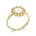 Coque de Nacre Bague plaqué or 2299604