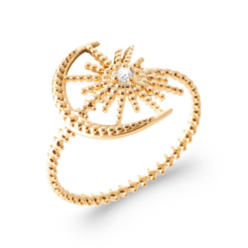 Coque de Nacre Bague plaqué or 2970810