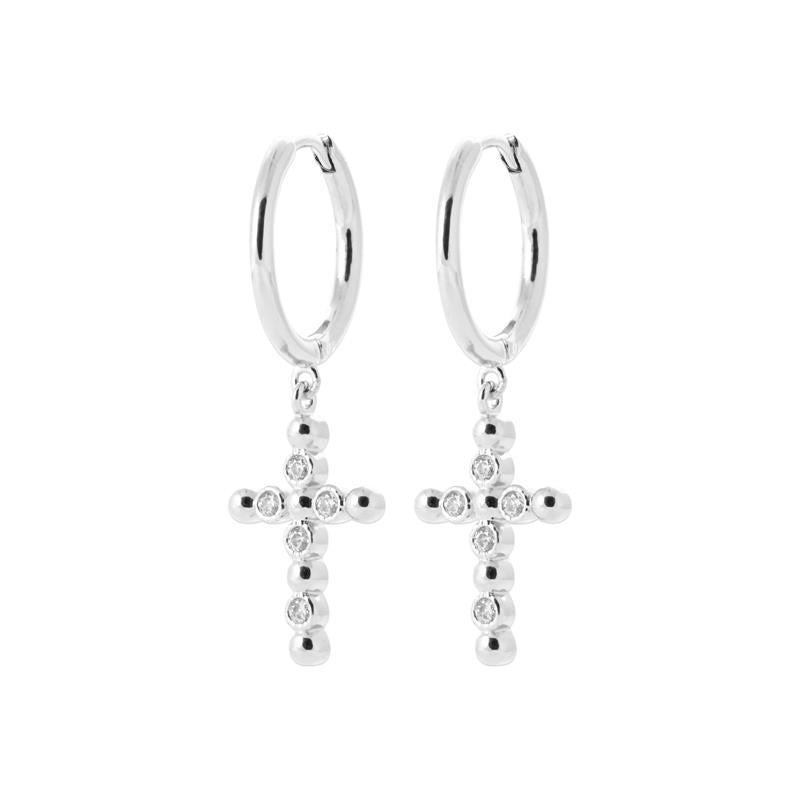 Coque de Nacre Créoles argent 1664110