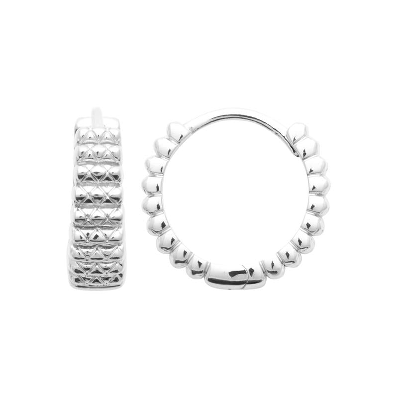 Coque de Nacre Créoles plaqué argent 4680700