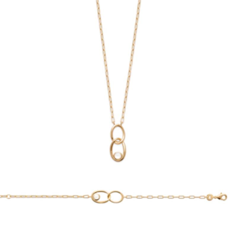 Coque de Nacre Collier plaqué or 973527