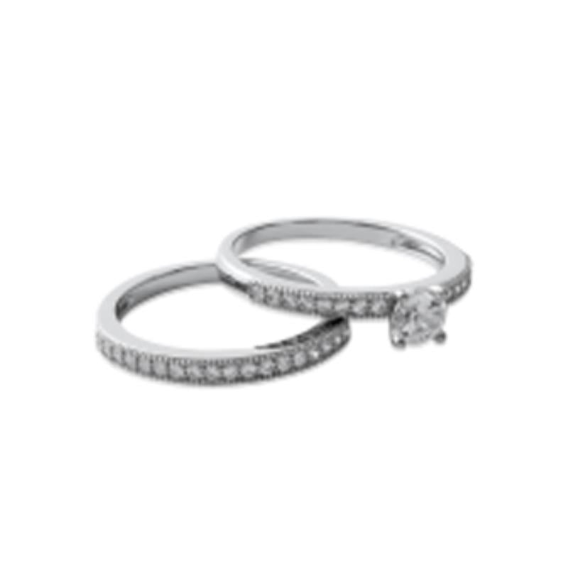 Coque de Nacre Bague solitaire argent 1207010