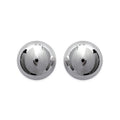 Coque de Nacre Puces d'oreilles argent 102403212