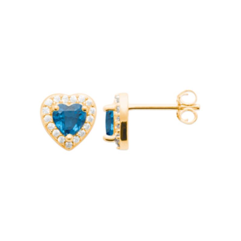 Coque de Nacre Puces d'oreilles plaqué or 23046440