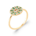 Coque de Nacre Bague plaqué or 20007250