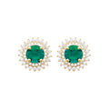 Coque de Nacre Puces d'oreilles plaqué or 23046250