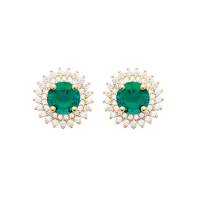 Coque de Nacre Puces d'oreilles plaqué or 23046250