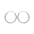 Coque de Nacre Créoles argent 10220