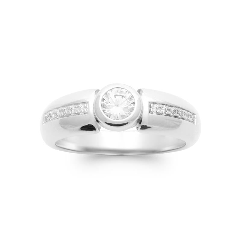 Coque de Nacre Bague solitaire argent 1984910