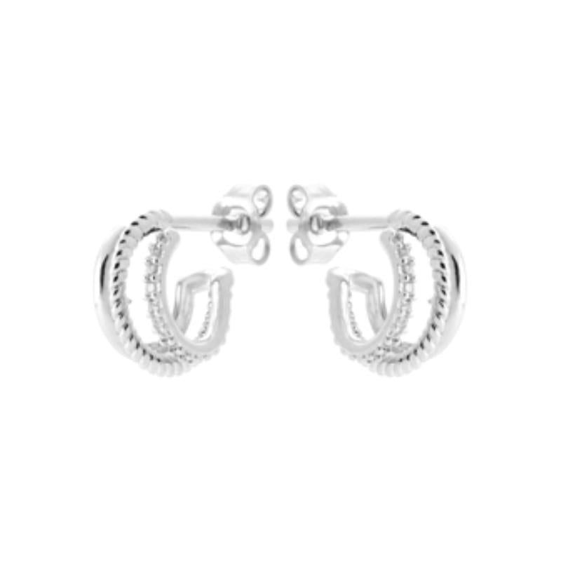 Coque de Nacre Créoles argent 1671910