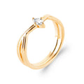 Coque de Nacre Bague plaqué or 20019910