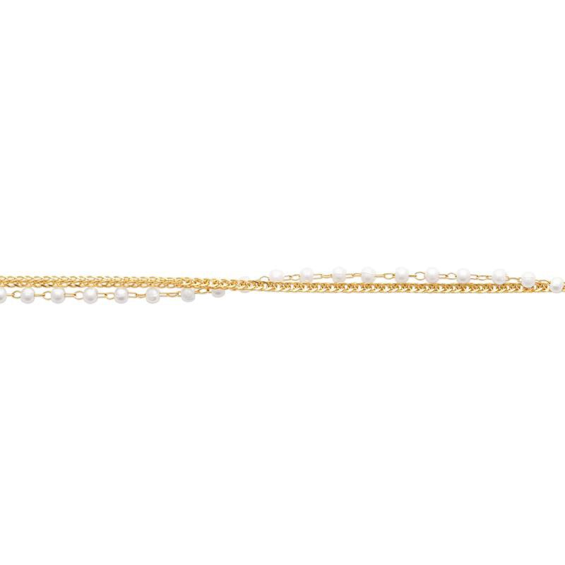 Coque de Nacre Bracelet acier doré 312402