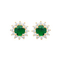 Coque de Nacre Puces d'oreilles plaqué or 23045750